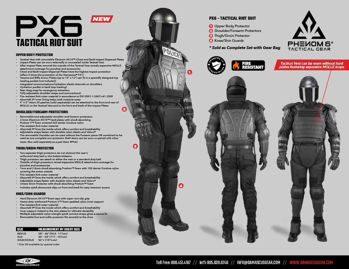 Damascus PX6 Tactical Riot Suit