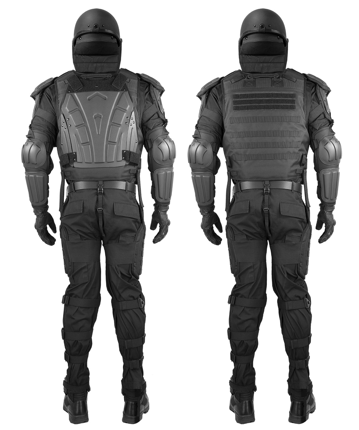 black tactical suit